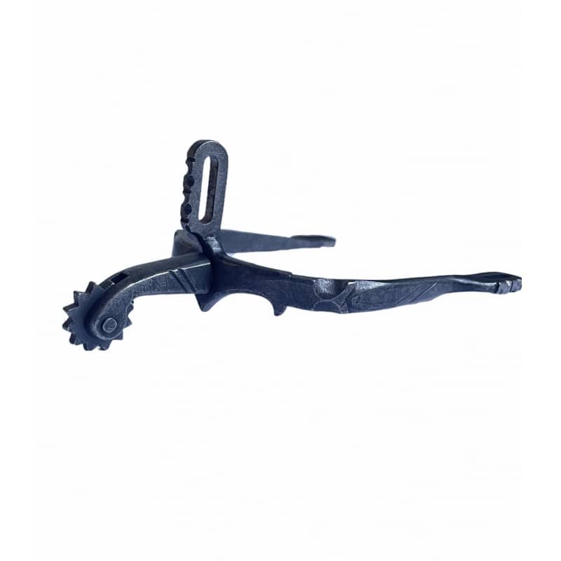 Espuela Vaquera Fragua Ruleta Inglesa Inox. Pavonada - Tienda Hípica Online | D’Hispania ®