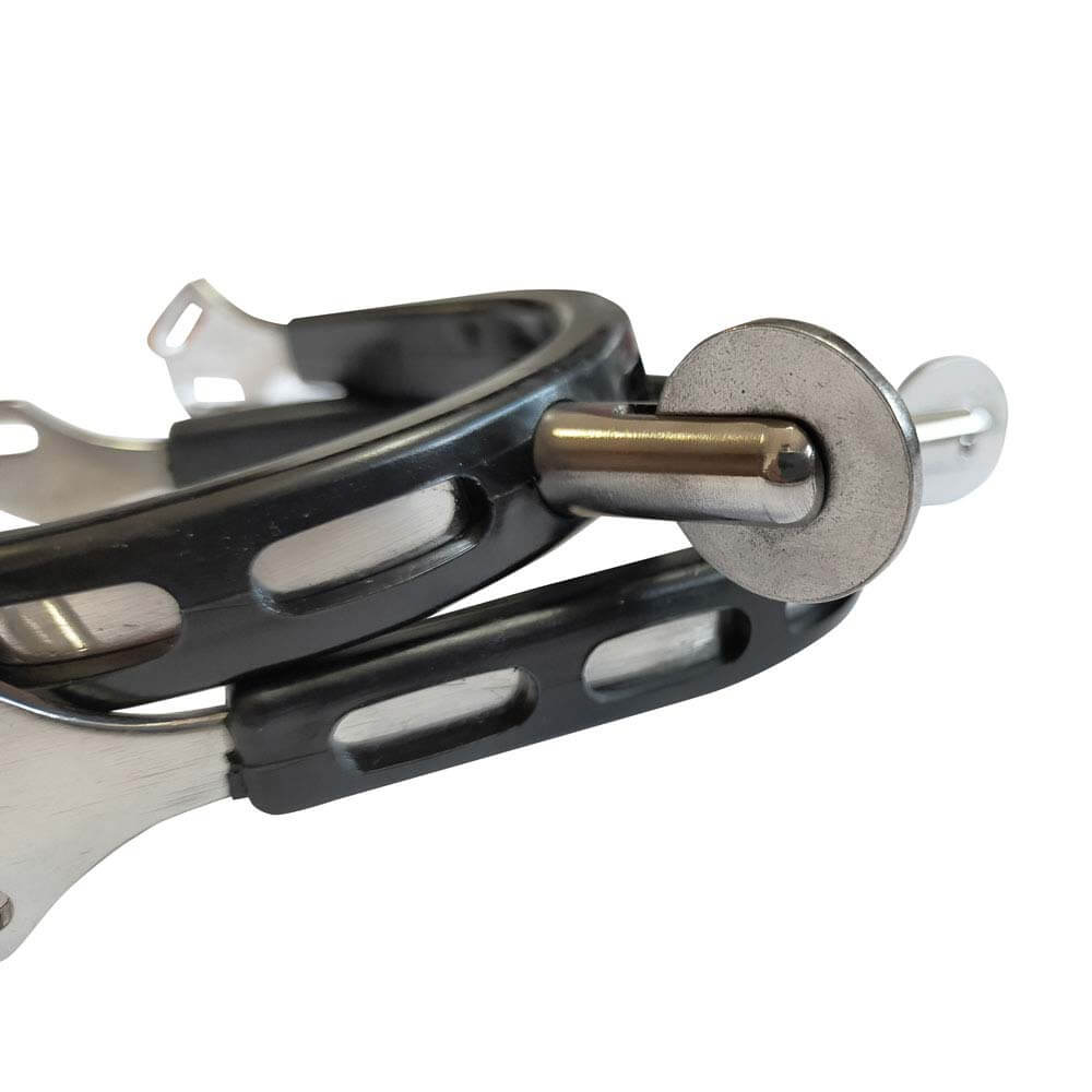 Espuelas Equestrian Acero Inoxidable Z442 Gallo 3cm Ruleta Grande - Tienda Hípica Online | D’Hispania ®