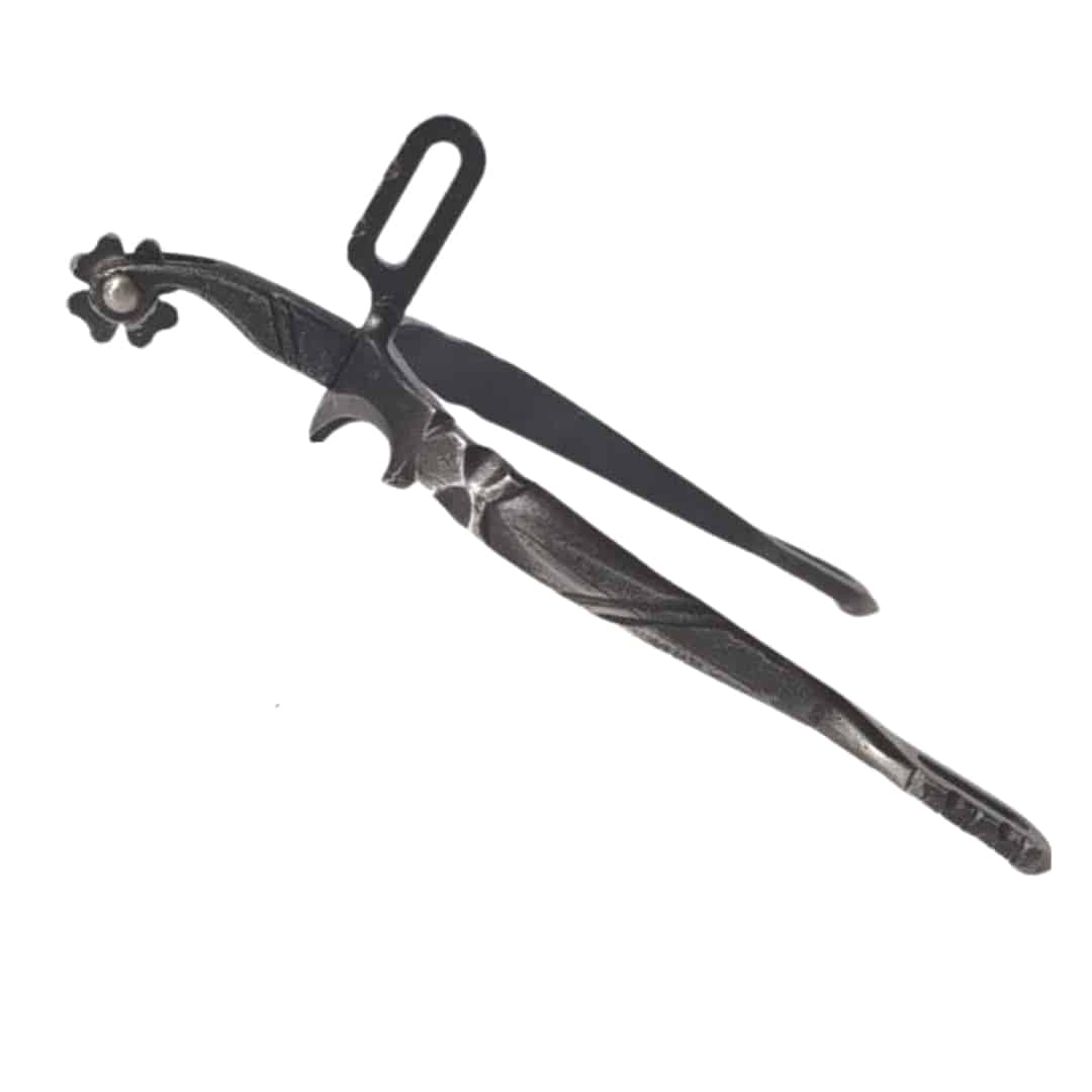 Espuelas Vaqueras Fragua Ruleta Trebol Inox Envejecido - Tienda Hípica Online | D’Hispania ®