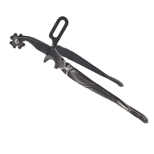 Espuelas Vaqueras Fragua Ruleta Trebol Inox Envejecido - Tienda Hípica Online | D’Hispania ®