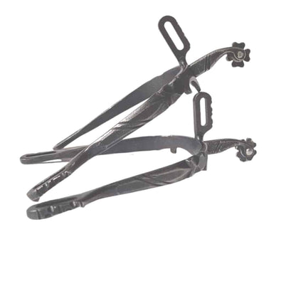 Espuelas Vaqueras Fragua Ruleta Trebol Inox Envejecido - Tienda Hípica Online | D’Hispania ®