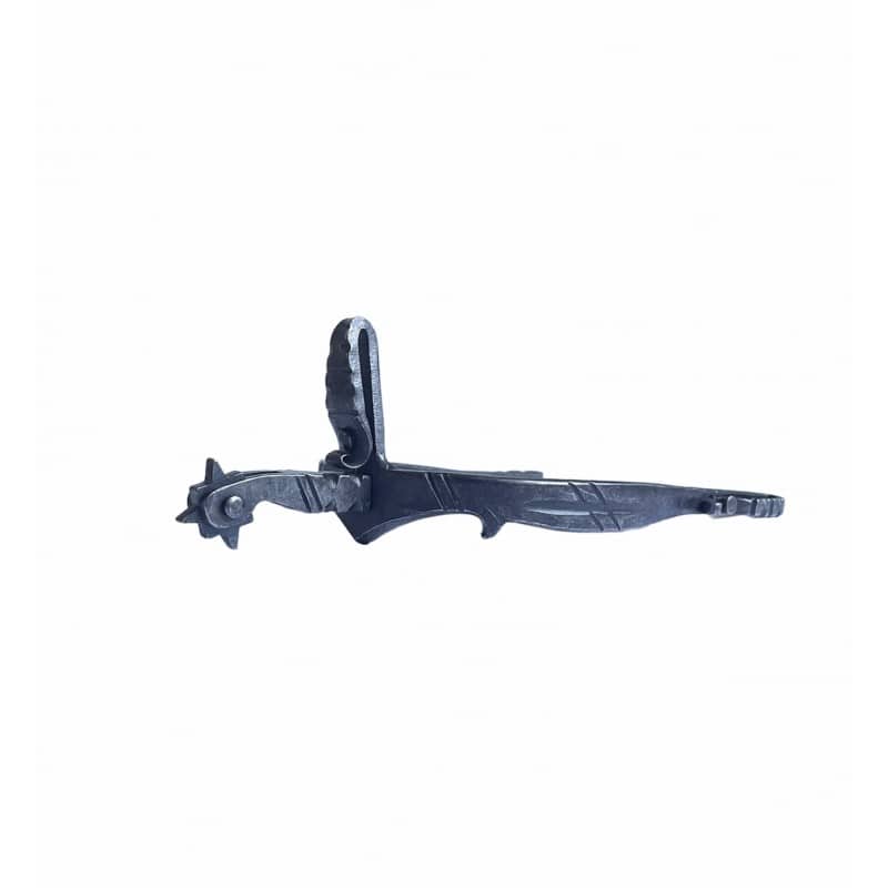 Espuelas Vaqueras Fragua Ruleta Vaquera Inox Pavonada - Tienda Hípica Online | D’Hispania ®