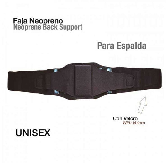 FAJA NEOPRENO PARA ESPALDA TN-3005-L NEGRO - Tienda Hípica Online | D’Hispania ®