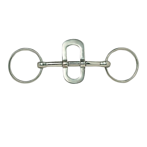FILETE ANILLA CON TRABALENGUAS INOX 21416 13.5cm - Tienda Hípica Online | D’Hispania ®