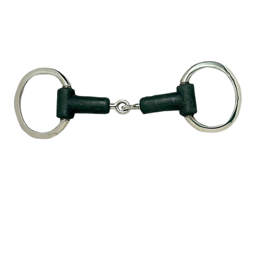 FILETE OLIVA INOX GOMA PARTIDO 21555R 12.5cm - Tienda Hípica Online | D’Hispania ®
