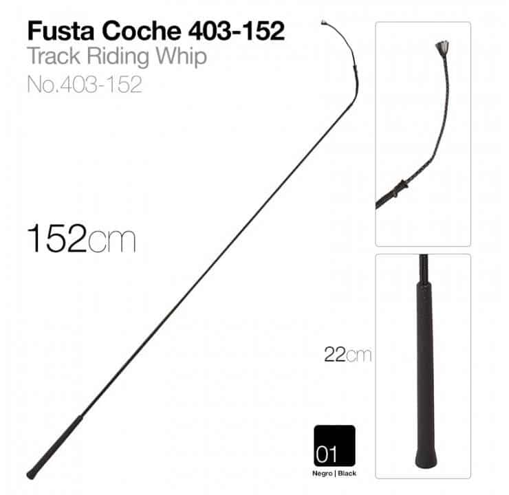 FUSTA COCHE 403-152 NEGRO 152cm - Tienda Hípica Online | D’Hispania ®