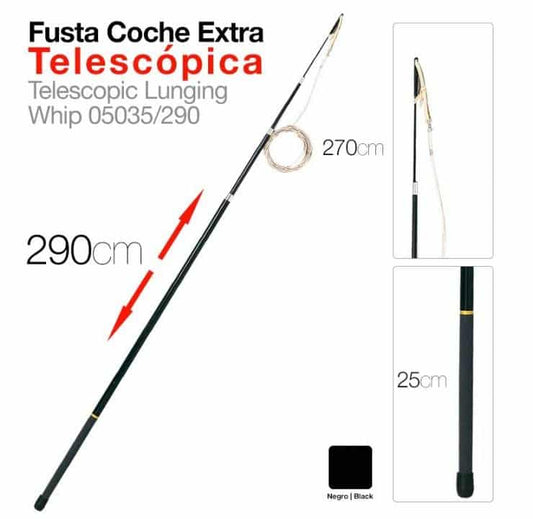 FUSTA COCHE TELESCÓPICA EXTRA 05035 290cm - Tienda Hípica Online | D’Hispania ®