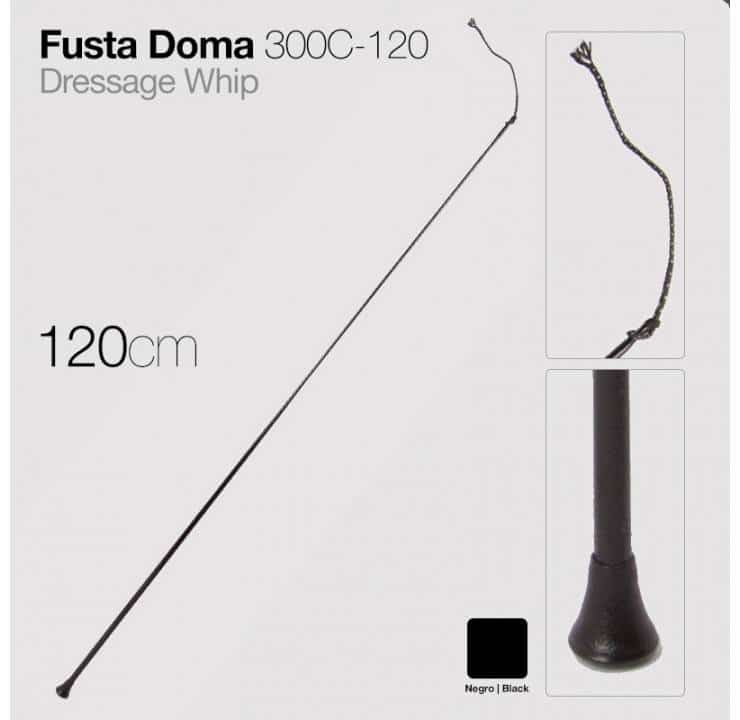 FUSTA DOMA 300C-120 NEGRO 120cm - Tienda Hípica Online | D’Hispania ®