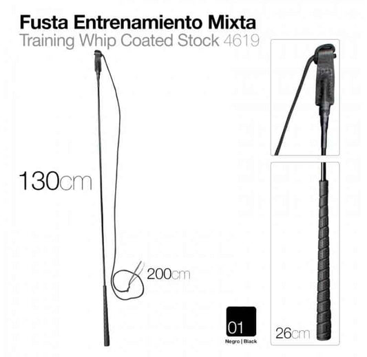 FUSTA ENTRENAMIENTO MIXTA 4619 NEGRO 130cm - Tienda Hípica Online | D’Hispania ®