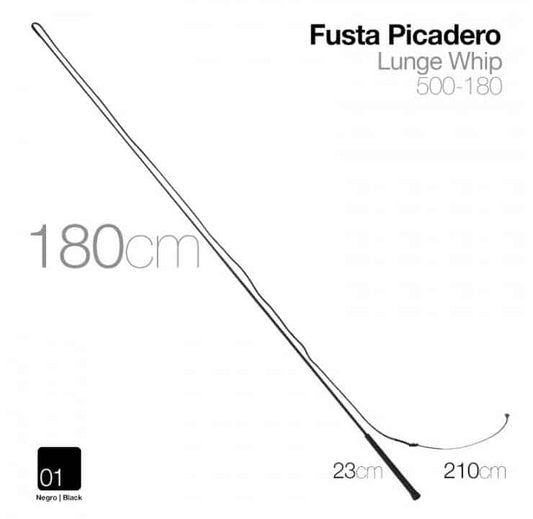 FUSTA PICADERO 500-180 NEGRO 180cm - Tienda Hípica Online | D’Hispania ®