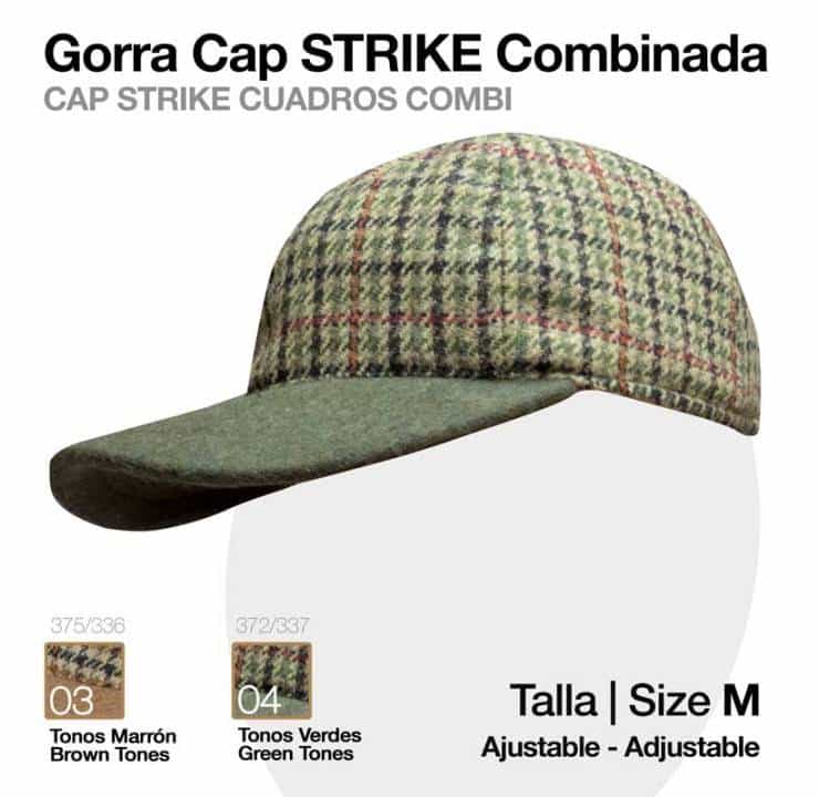 GORRA CAP STRIKE COMBINADA CUADRO - Tienda Hípica Online | D’Hispania ®