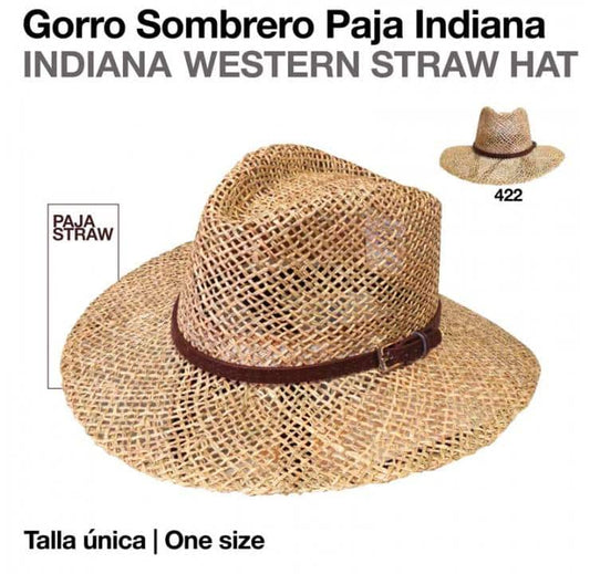 GORRO SOMBRERO PAJA INDIANA Nº422 - Tienda Hípica Online | D’Hispania ®
