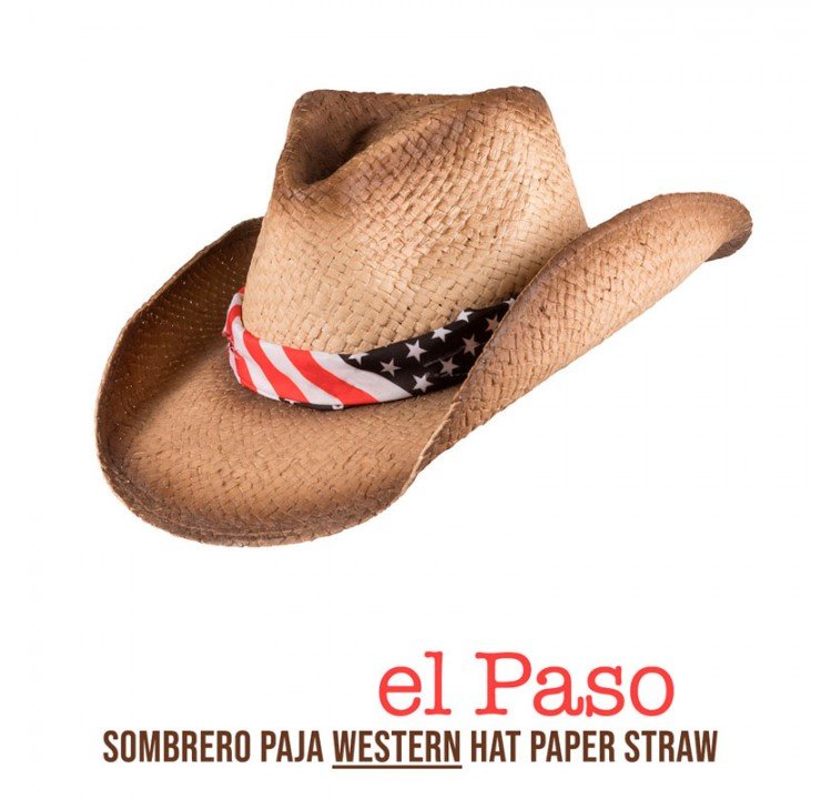 GORRO SOMBRERO PAJA WESTERN EL PASO 6H57 - Tienda Hípica Online | D’Hispania ®