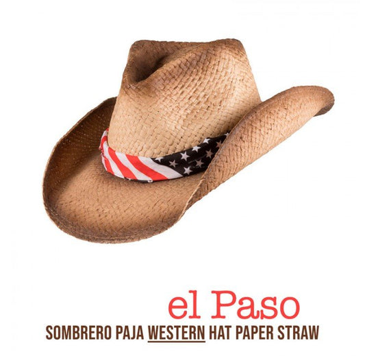 GORRO SOMBRERO PAJA WESTERN EL PASO 6H57 - Tienda Hípica Online | D’Hispania ®