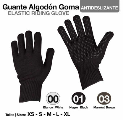 GUANTE ALGODÓN GOMA ANTIDESLIZANTE - Tienda Hípica Online | D’Hispania ®