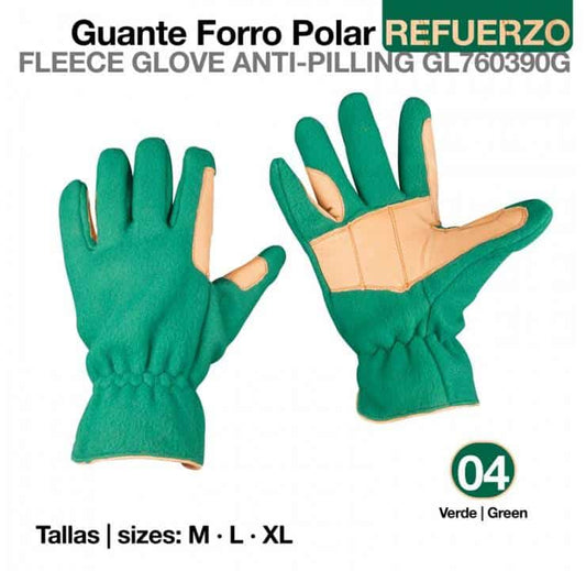 GUANTE FORRO POLAR REFUERZO GL760390 VERDE - Tienda Hípica Online | D’Hispania ®