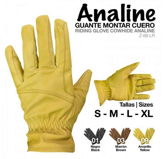GUANTE MONTAR CUERO ANALINE - Tienda Hípica Online | D’Hispania ®