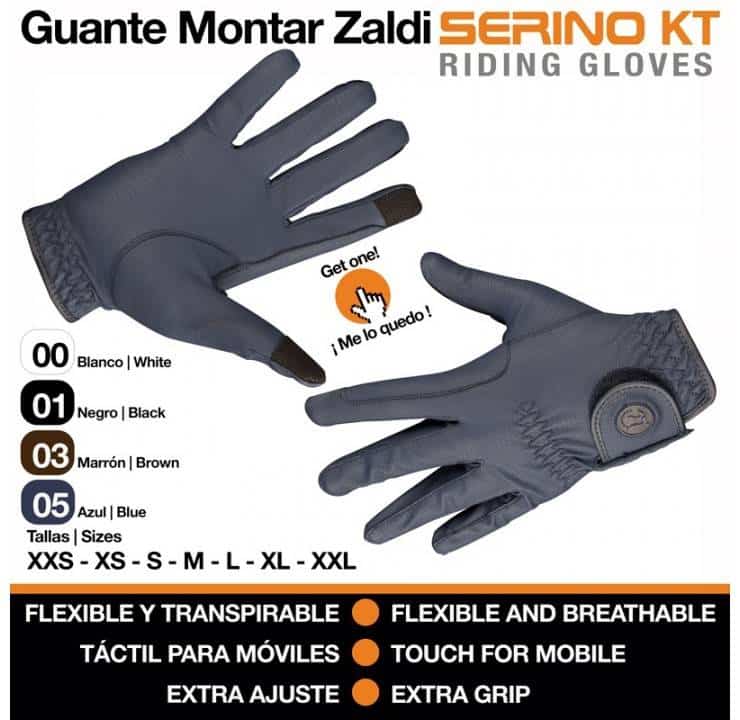 GUANTE MONTAR ZALDI SERINO KT - Tienda Hípica Online | D’Hispania ®