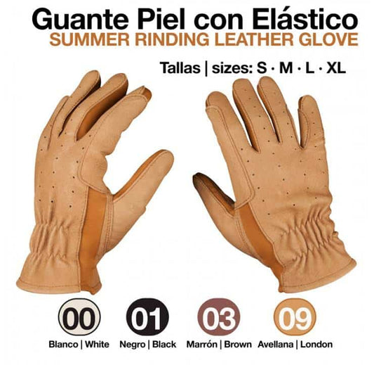 GUANTE PIEL CON ELÁSTICO 411003 - Tienda Hípica Online | D’Hispania ®