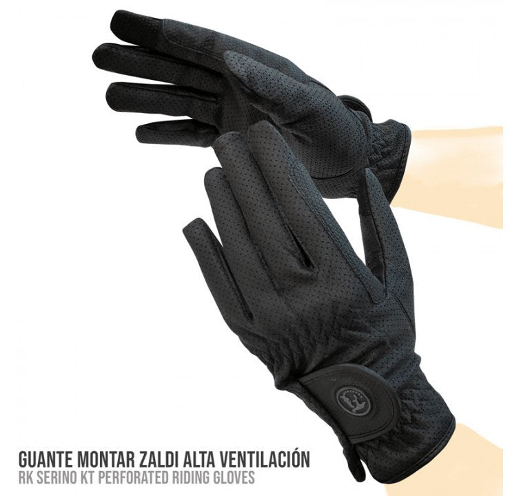 Guante Montar Zaldi Alta Ventilación - Perforado Transpirable Verano - Tienda Hípica Online | D’Hispania ®
