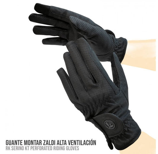 Guante Montar Zaldi Alta Ventilación - Perforado Transpirable Verano - Tienda Hípica Online | D’Hispania ®