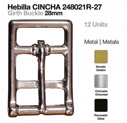 HEBILLA CINCHA INOX 12uds 2418021R-27 - Tienda Hípica Online | D’Hispania ®