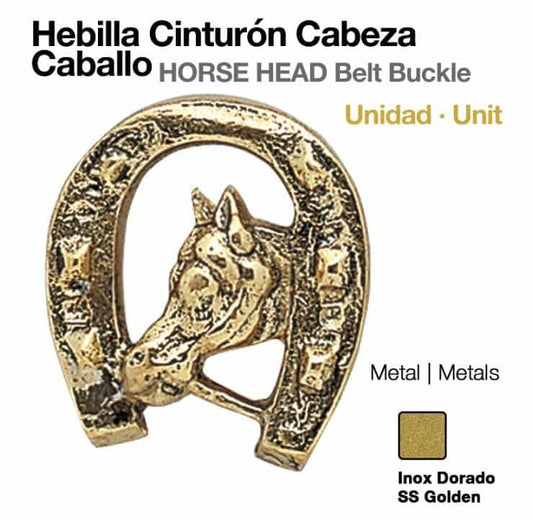 HEBILLA CINTURÓN CABEZA CABALLO UNIDAD - Tienda Hípica Online | D’Hispania ®
