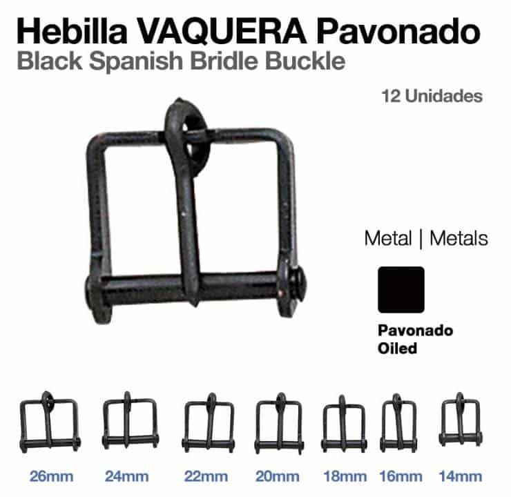 HEBILLA VAQUERA PAVONADO 12uds - Tienda Hípica Online | D’Hispania ®