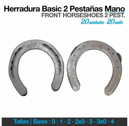 HERRADURA BASIC 2 PESTAÑAS MANO 20uds - Tienda Hípica Online | D’Hispania ®