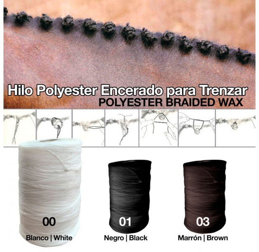 HILO POLYESTER ENCERADO PARA TRENZAR - Tienda Hípica Online | D’Hispania ®