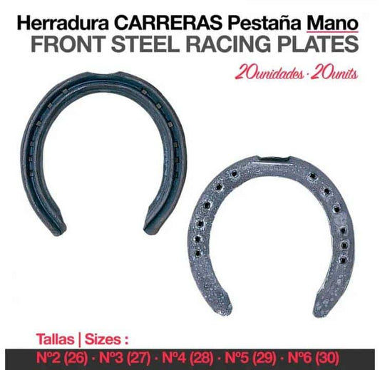 Herradura Carreras Pestaña Mano 20uds - Hierro 8mm Holanda 5 Tallas - Tienda Hípica Online | D’Hispania ®