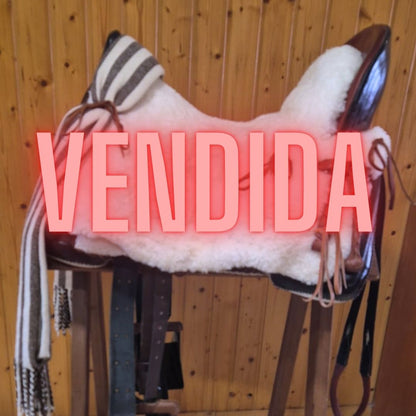 Silla vaquera de ocasión Armadura Centeno, montura hípica semi nueva, artesanal, para caballo, en buen estado.
