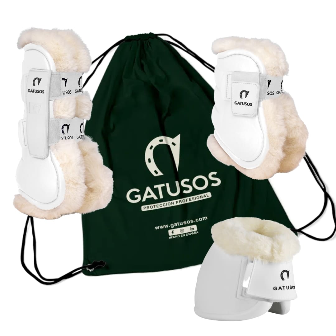 JUEGO COMPLETO PROTECTORES  DELUXE BORREGUILLO GATUSOS - Tienda Hípica Online | D’Hispania ®