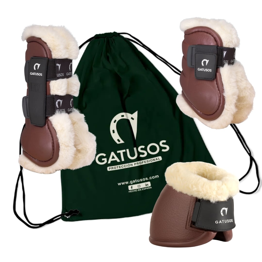 JUEGO COMPLETO PROTECTORES  DELUXE BORREGUILLO GATUSOS - Tienda Hípica Online | D’Hispania ®
