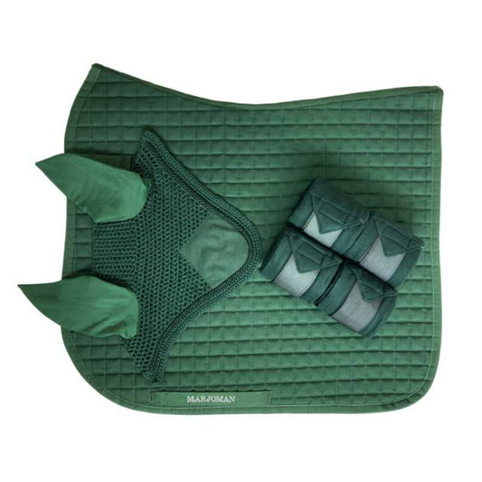 JUEGO DE MANTILLA DE DOMA + OREJERAS + VENDAS - Tienda Hípica Online | D’Hispania ®