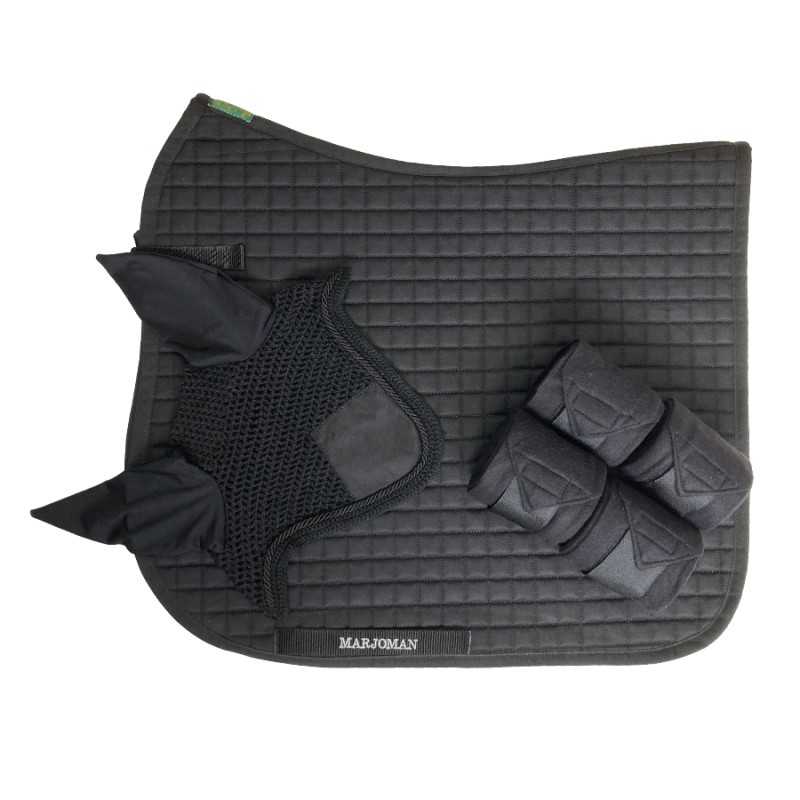 JUEGO DE MANTILLA DE DOMA + OREJERAS + VENDAS - Tienda Hípica Online | D’Hispania ®