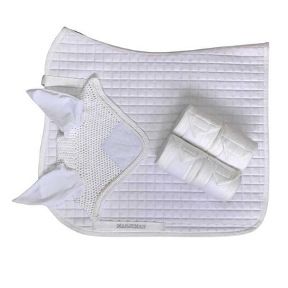 JUEGO DE MANTILLA DE DOMA + OREJERAS + VENDAS - Tienda Hípica Online | D’Hispania ®