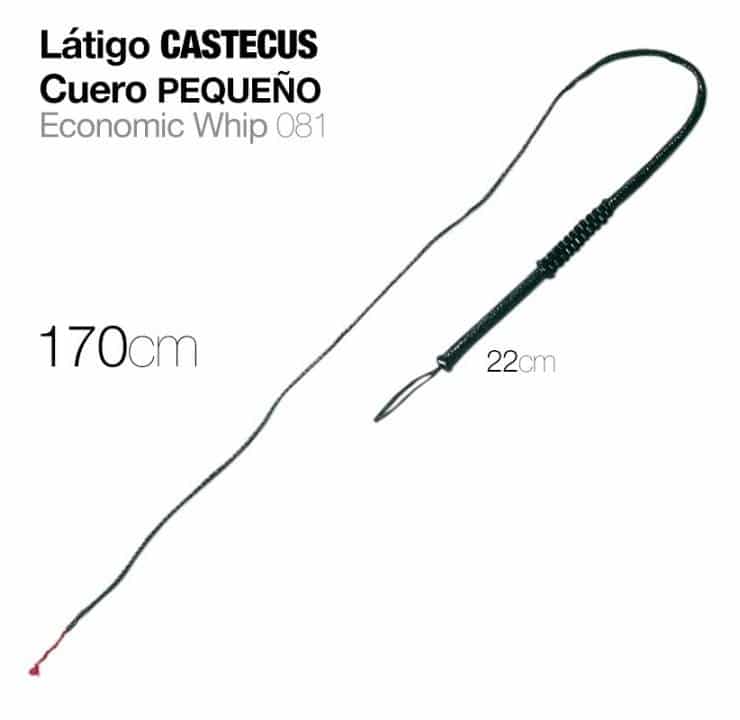 LÁTIGO CUERO CASTECUS PEQUEÑO 170cm - Tienda Hípica Online | D’Hispania ®