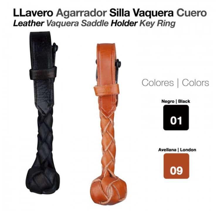 LLAVERO AGARRADOR SILLA VAQUERA CUERO - Tienda Hípica Online | D’Hispania ®