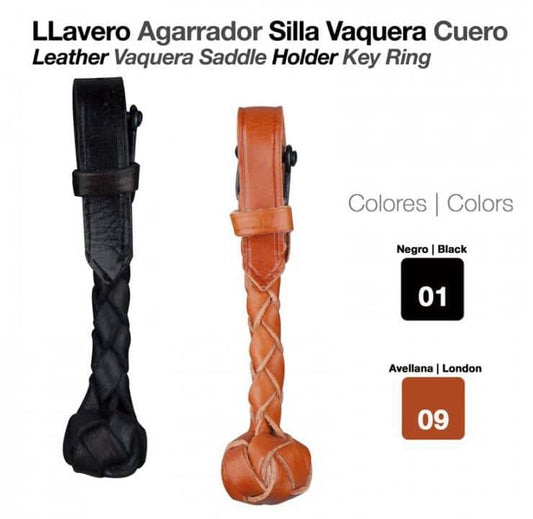 LLAVERO AGARRADOR SILLA VAQUERA CUERO - Tienda Hípica Online | D’Hispania ®