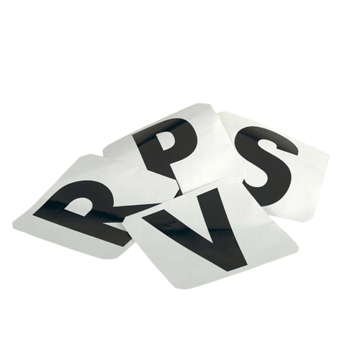 Letras Doma Adhesivas 18A - Set 12 Letras Autoadhesivas Pista - Tienda Hípica Online | D’Hispania ®