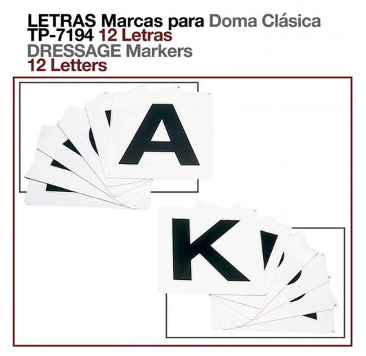 Letras Marcas Doma Clásica TP-7194 - Set 12 Letras Plástico Sin Soportes - Tienda Hípica Online | D’Hispania ®
