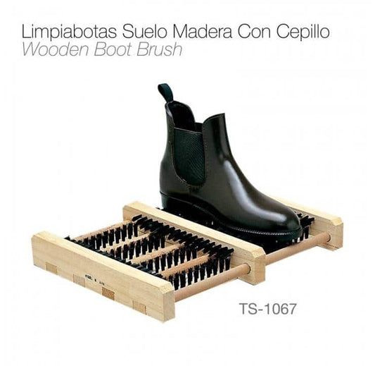 Limpiabotas Suelo Madera Cepillo - Base Cepillos Botas Botinas - Tienda Hípica Online | D’Hispania ®