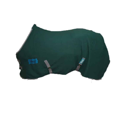 Manta Iquus Polar con cinchuelos, protección para caballos, en color gris oscuro, con detalles de cinchuelos y forro suave.