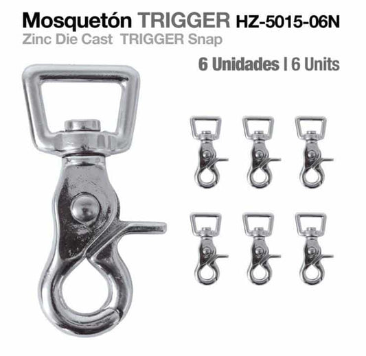 MOSQUETÓN TRIGGER HZ5015-06N 6uds - Tienda Hípica Online | D’Hispania ®