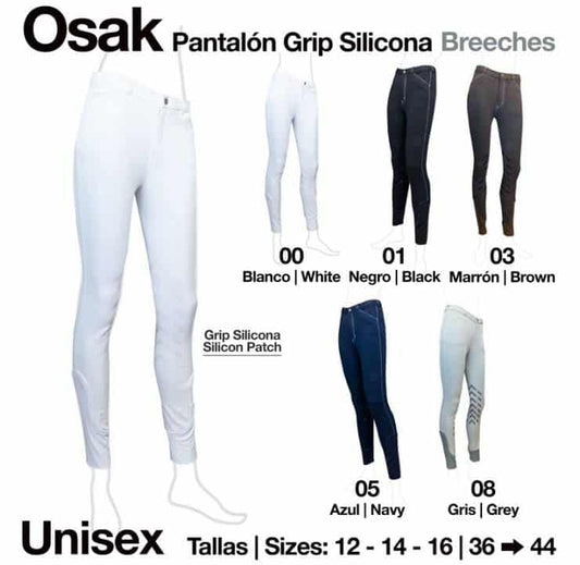 PANTALÓN GRIP SILICONA OSAK - Tienda Hípica Online | D’Hispania ®