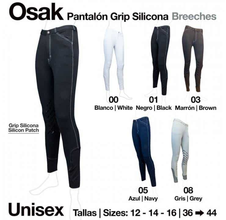 PANTALÓN GRIP SILICONA OSAK - Tienda Hípica Online | D’Hispania ®