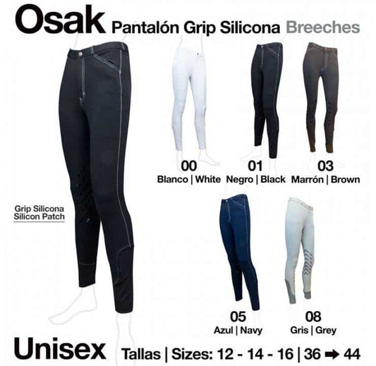 PANTALÓN GRIP SILICONA OSAK - Tienda Hípica Online | D’Hispania ®
