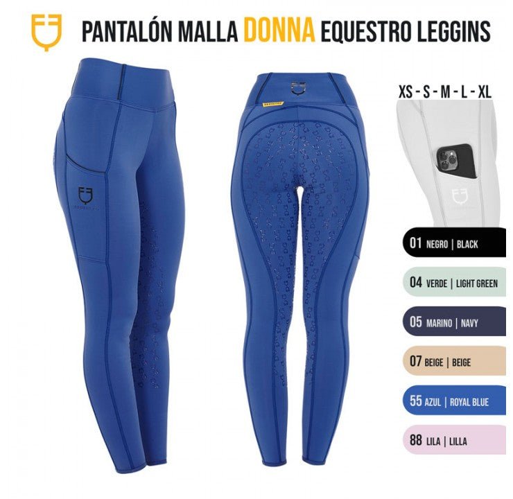 PANTALÓN MALLA DONNA EQUESTRO LEGGINS ETW00047 - Tienda Hípica Online | D’Hispania ®