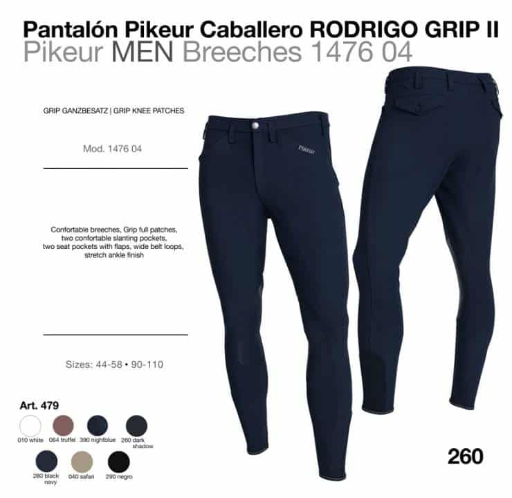 PANTALÓN PIKEUR CABALLERO RODRIGO GRIP II 147604 479 - Tienda Hípica Online | D’Hispania ®